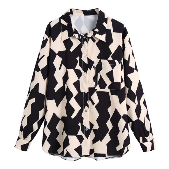 Geometric Print Shirt - Picture 3 of 5